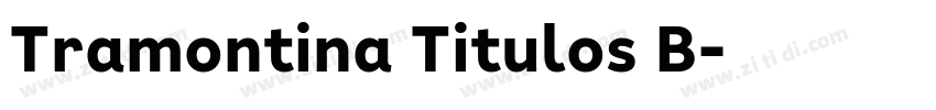 Tramontina Titulos B字体转换